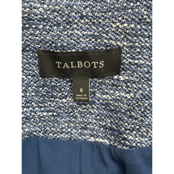 Talbots Blazer Womens 8 Cotton Blend One-Button Lined Jacket - Picture 5 of 9